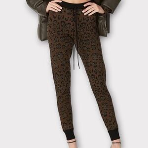 Baja East Leopard Print Joggers Size 00